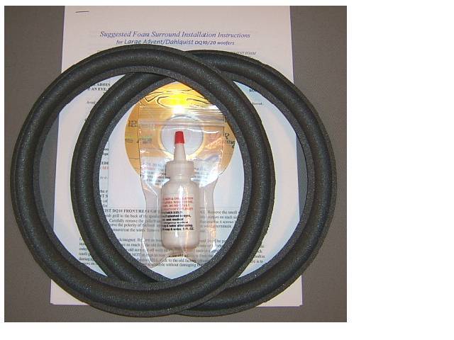 The Advent, New Large Advent, 4002, Foam Surround Speaker Woofer Repair Kit