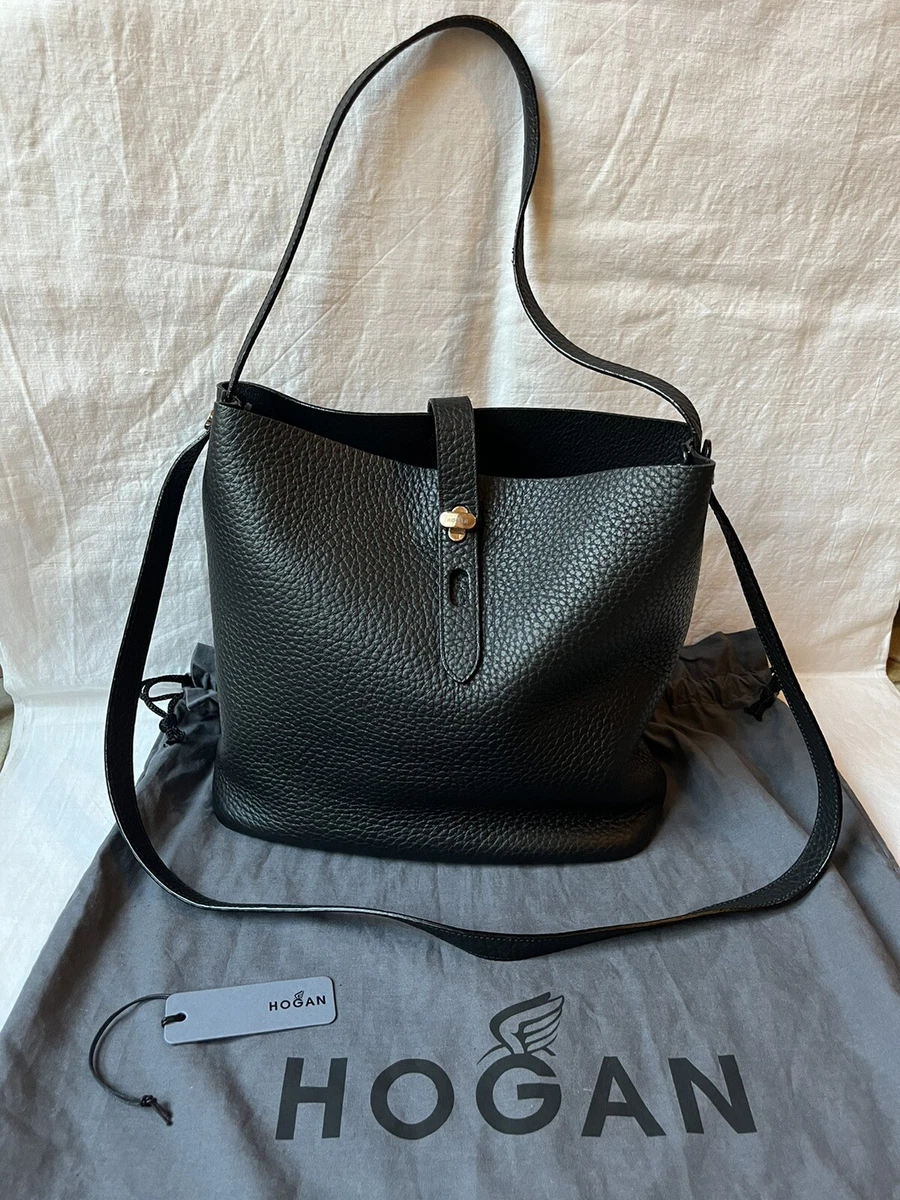 Borsa Hogan Hobo Iconic media pelle nera eBay