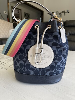 NWT Coach C4101 Dempsey Drawstring Bucket Bsg Signature