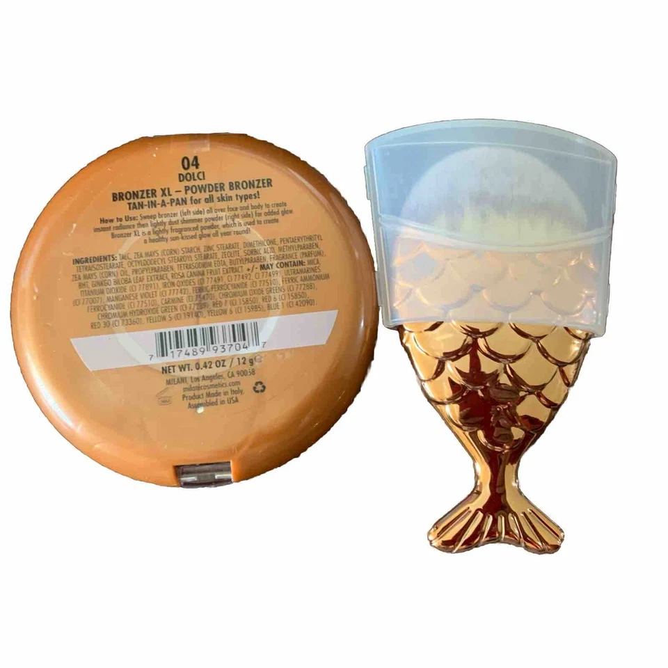 MILANI BRONZER XL ALL OVER GLOW  04 DOLCI - NEW/SEALED + BRUSH - Image 2 of 2