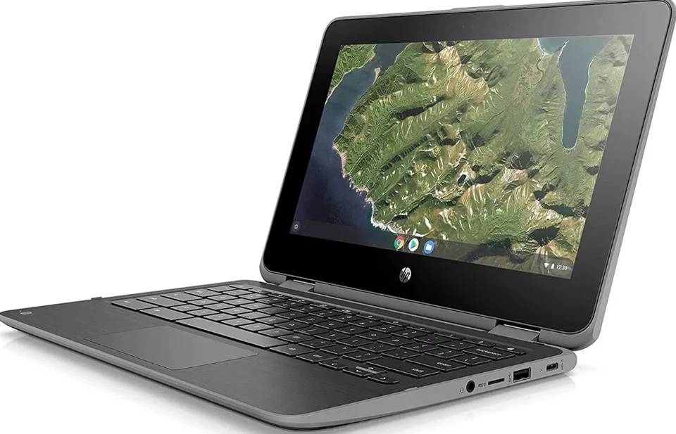 HP Chromebook x360 2 in 1 Laptop Tablet 11.6" Intel Celeron 4GB RAM 32GB SSD - Image 2 of 4