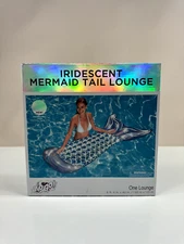 Iridescent Mermaid Tail Pool Lounge Float
