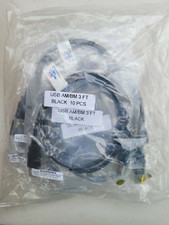 Brand New Set of 10 Liberty AV Wire E-USBAB-3 USB 2.0 MOLDED AM-BM 3' BLACK