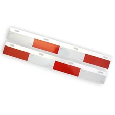 Aluminum Mud Flap Hanger Top Plates Reflector Truck 24" x 3" 1 Pair 