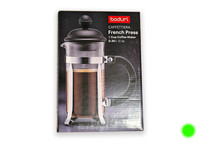 Bodum 1913-01 Caffettiera French Press 0,35 L 3 Tassen Schwarz Edelstahlfilter
