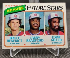 1980 Topps #675 Benedict/Bradford RC/Eddie Miller Atlanta Braves Baseball Card