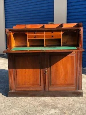 Unique Antique Solid Oak Retro Vintage Buffet Sideboard Drawers