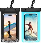 2 Pack Waterproof Cell Phone Pouch Swim Dry Bag Case Cover For iPhone Samsung