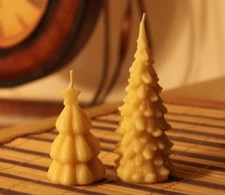 Pure Beeswax Christmas Tree Candles 100% Pure Beeswax 2 sizes