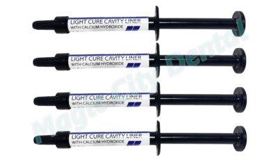Master-Dent Dentonics Light Cure Cavity Liner w/ Calcium Hydroxide 4 Syringe Kit
