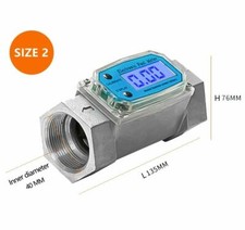 Produktbild von Digitaler Diesel-Durchflussmesser 3/4″ NPT – Aluminium-Turbine, Für Diesel, Kerosin, Benzin, 2–50 L/min, LCD Mit Gesamtzähler