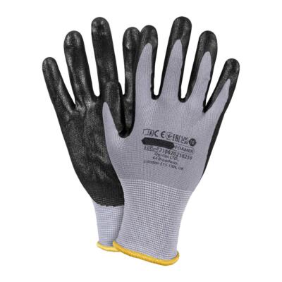 Schutzhandschuhe aus Polyester Nitril beschichtet 24 Paar Größe 10