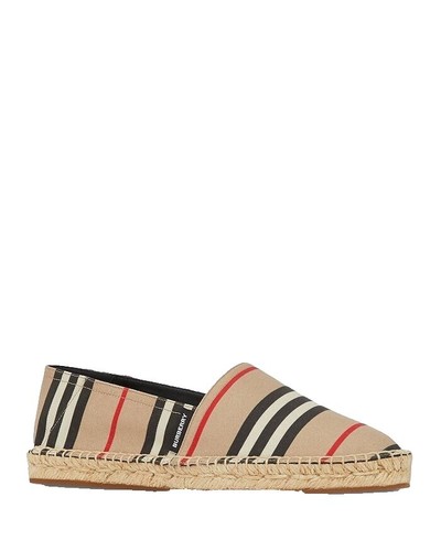HERMES Espadrilles Antigua Stripe Sandals Shoes #44 canvas  display picture 3