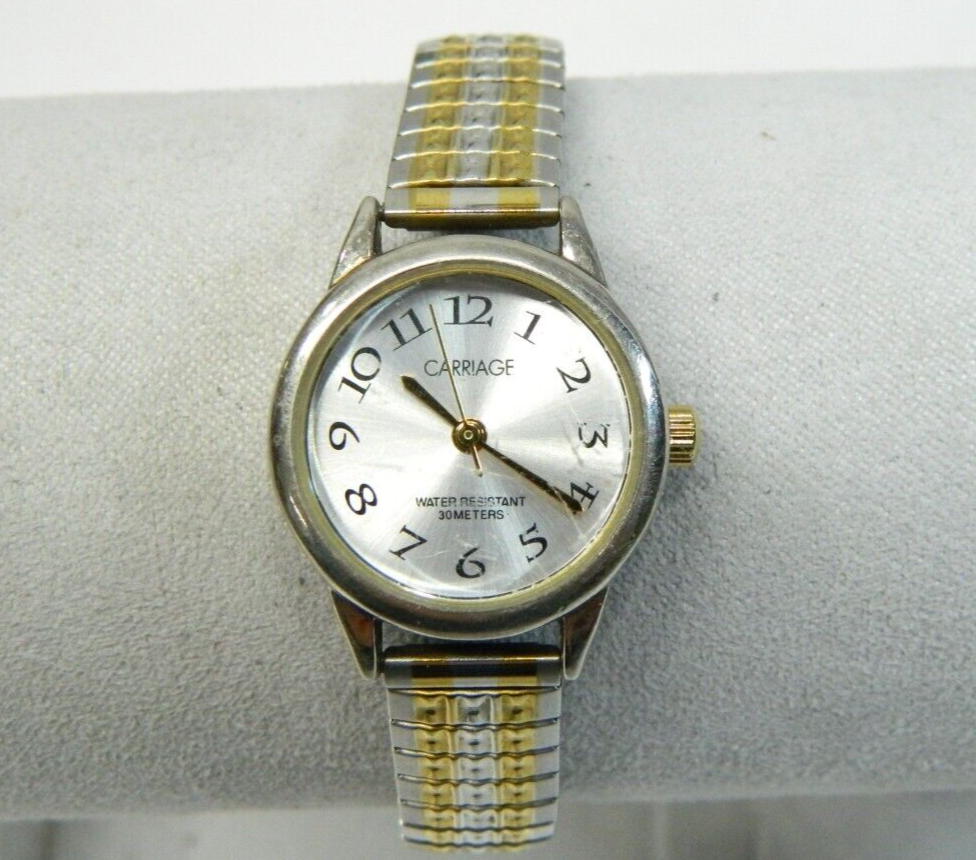 CARRIAGE by TIMEX silver and gold tone lady display picture 2