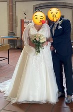 Hochzeitskleid Brautkleid weiß gebraucht gr.58 .