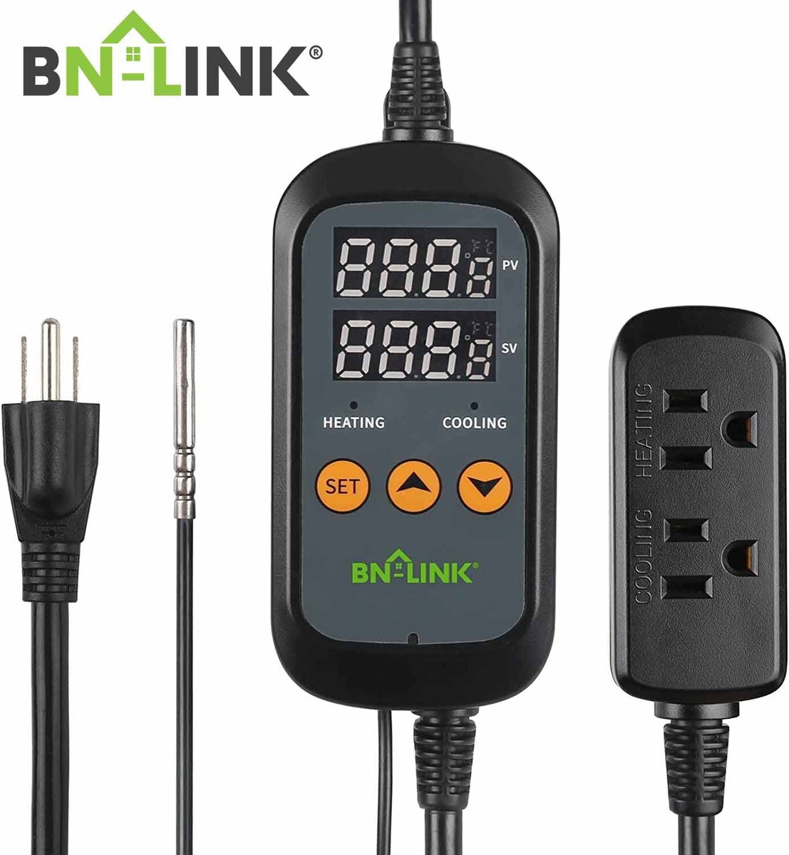 Digital Temperature Controller Heating Cooling Outlet Thermostat