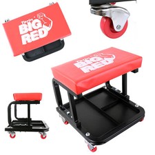 Workshop Chair Wheels with bearings Workshop Stool Big Red