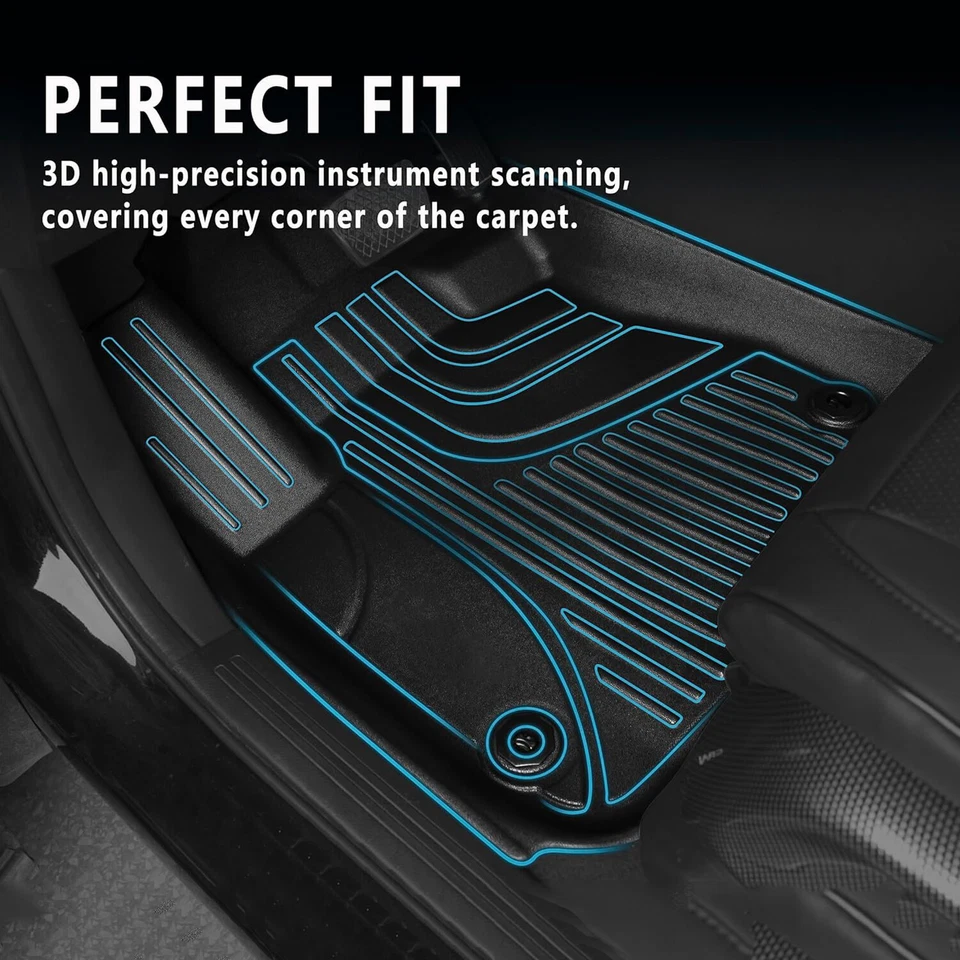 Car Floor Mats TPE Liners Carpets All Weather For Mitsubishi Outlander 2011-2021 Foto 3 de 4