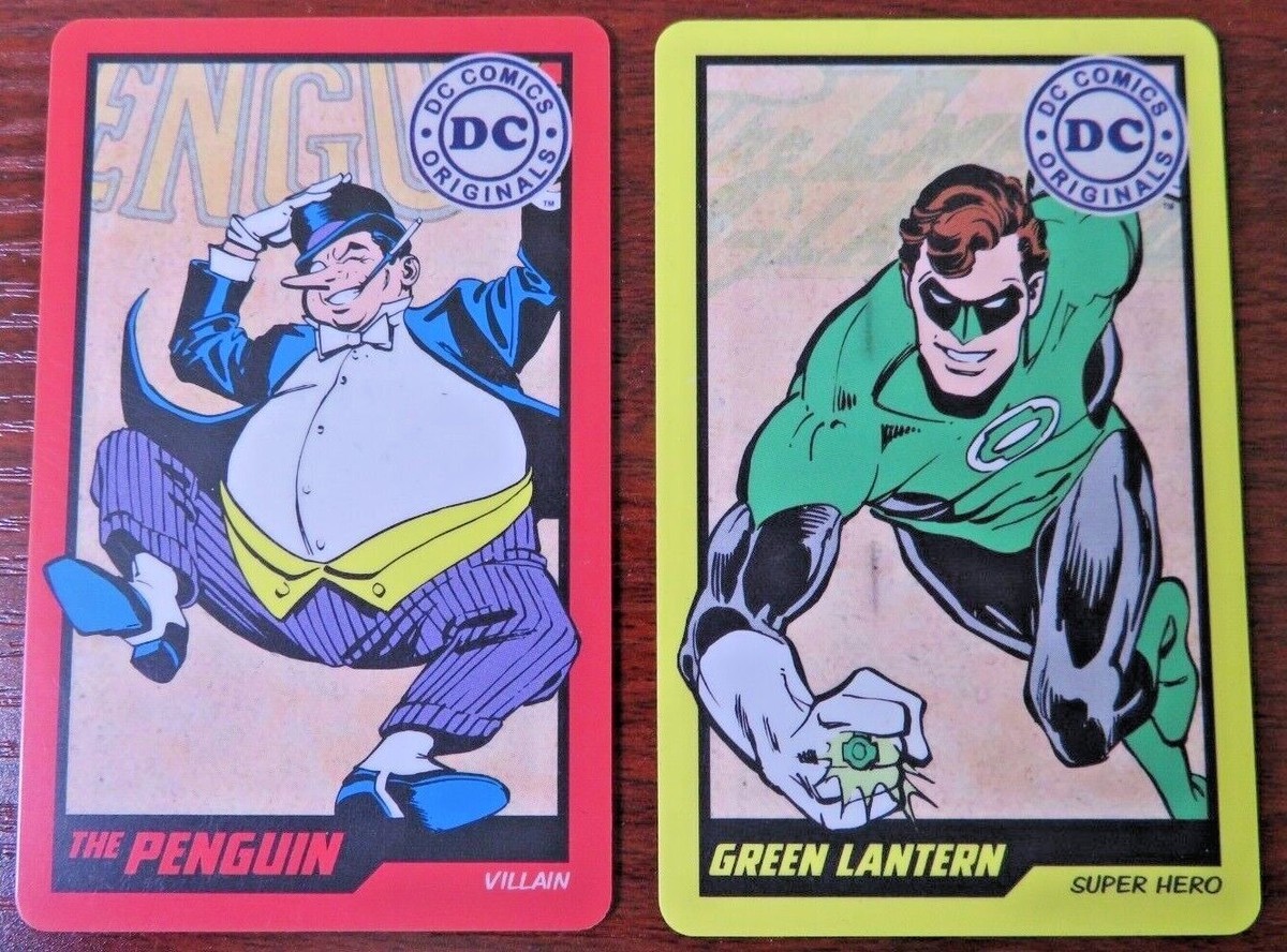 6 DC Comics Originals Arcade Coin Pusher Cards Super Hero/Villain  Collectibles | eBay
