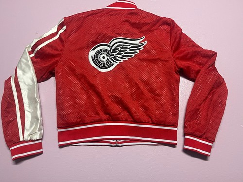 Vintage Detroit Red Wings Women Jacket G III By Carl Banks NHL Licensed Youth L - Picture 4 of 15