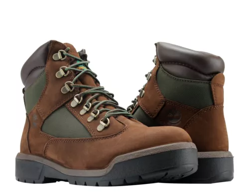 Botas de campo Timberland 6 pulgadas marrón oscuro/verde para hombre A18AH talla 10,0 - Imagen 1 de 4