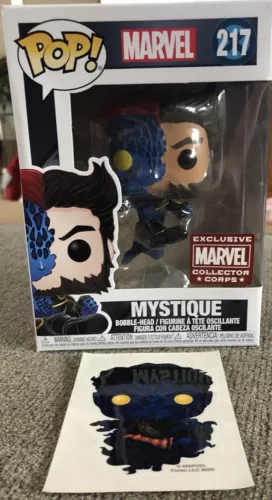NUEVO EN CAJA-EXCLUSIVO Marvel Funko Pop -X-Men Mystique 217 + Pegatina Coleccionista-ENVÍO GRATUITO