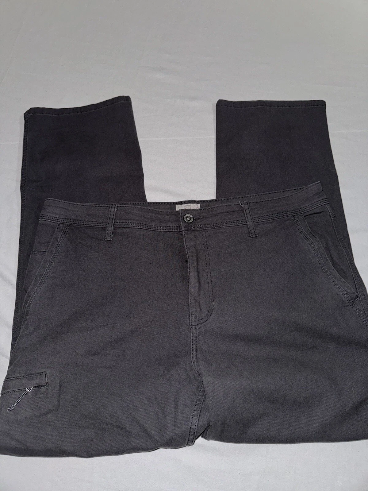 Weatherproof Vintage Flex Pants Mens 38x30 Relaxed Fit Stretch 5-Pocket Canvas