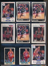 Lotto (9) Johnny Dawkins 1988-89 Fleer #104 141 143 131 Spurs 76ers (VK53) SWSW6