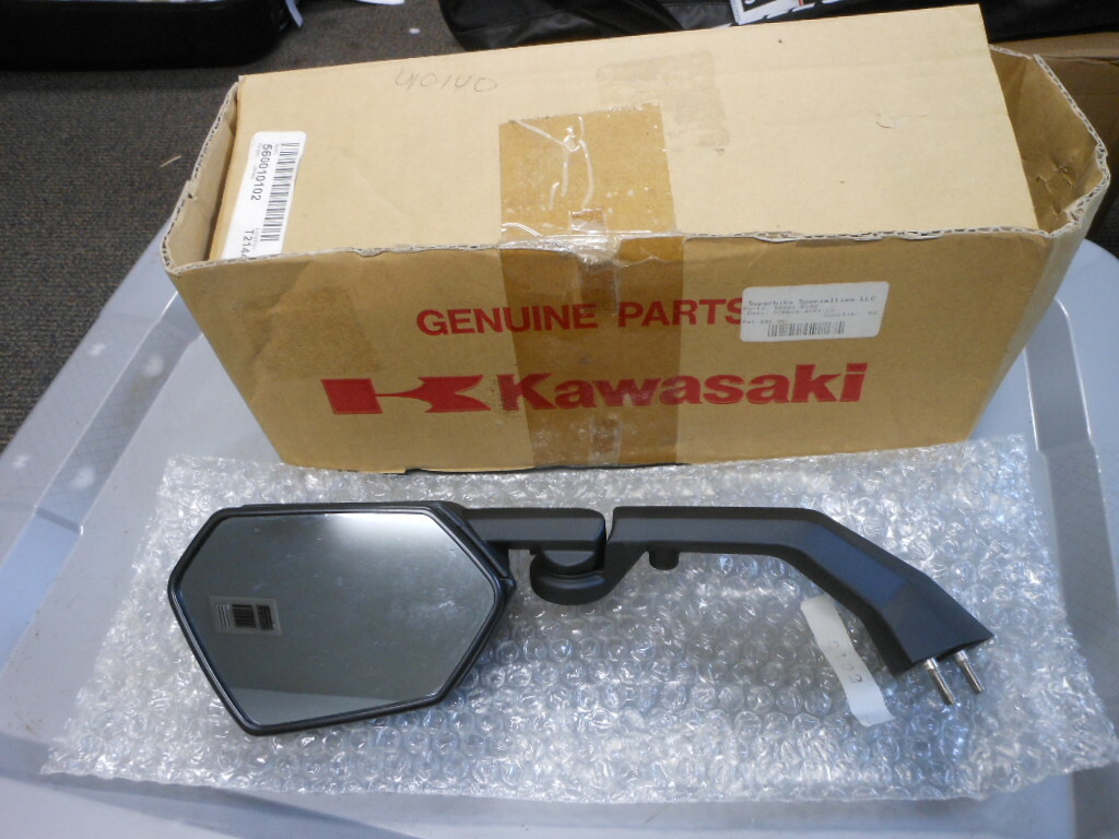 オーダー NOS Kawasaki LH Left Mirror Assy 2008-2010 ZX1000 Ninja 56001-0102