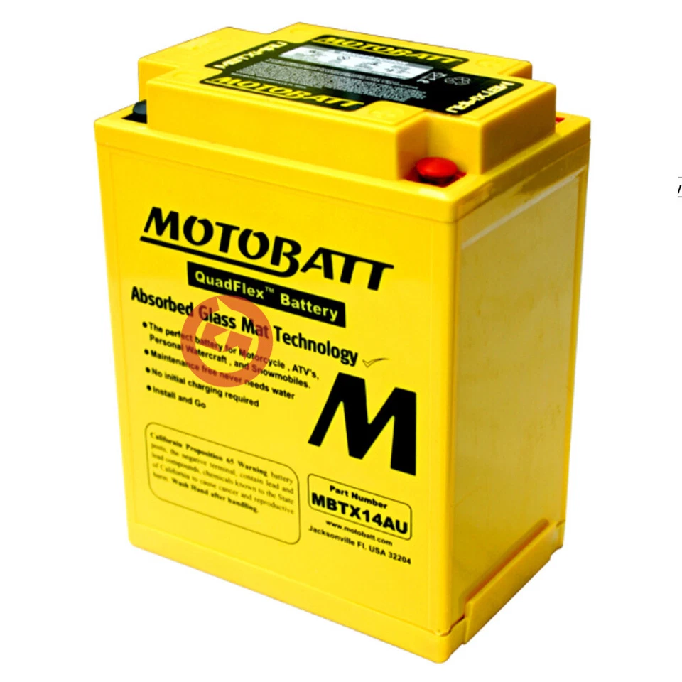 BATTERIA MOTOBATT MBTX14AU SIGILLATA TRIUMPH DAYTONA SUPER 3 900 1993-1994 Foto 4 de 4