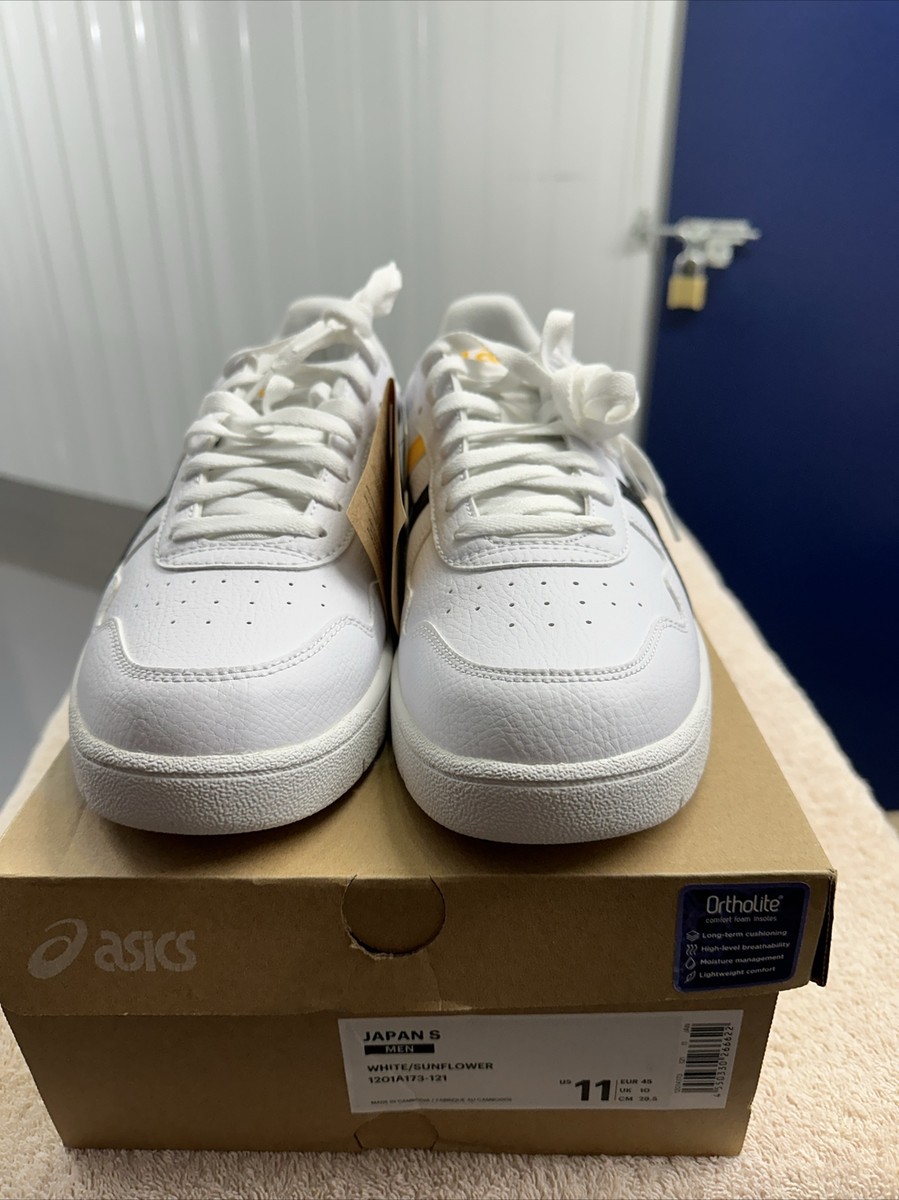 Asics Japan S White Sunflower Men's Trainers 1201A173-121 UK10 EU 45