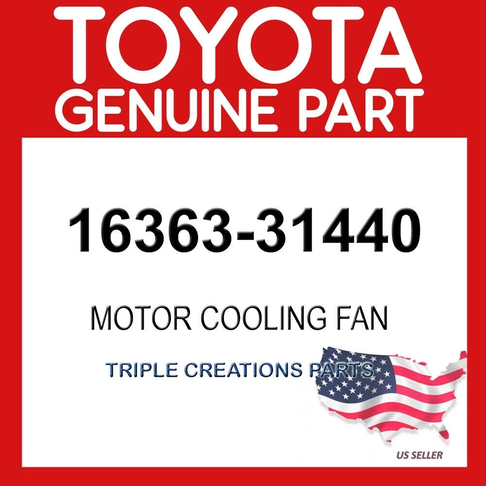 TOYOTA GENUINE 1636331440 MOTOR, COOLING FAN, NO.2 16363-31440 | eBay