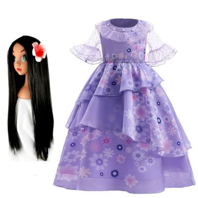 Kinder Mädchen Isabela Kostüm Kleid Prinzessin Geburtstag Party Kostüm&Perücken - Bild 1 von 4