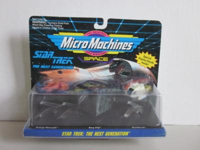 「スタートレック」マイクロマシーン４種（Ｃ） GALOOB STAR TREK THE NEXT GENERATION Micro Machine Set #4 1993 NIP