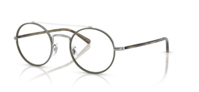 Oliver Peoples 0OV1355T Etlin 5241 Silver/Olive Round Men's Eyeglasses