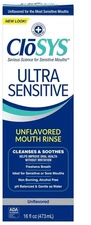 CloSYS Ultra Sensitive Unflavored Mouth Rinse 473mL