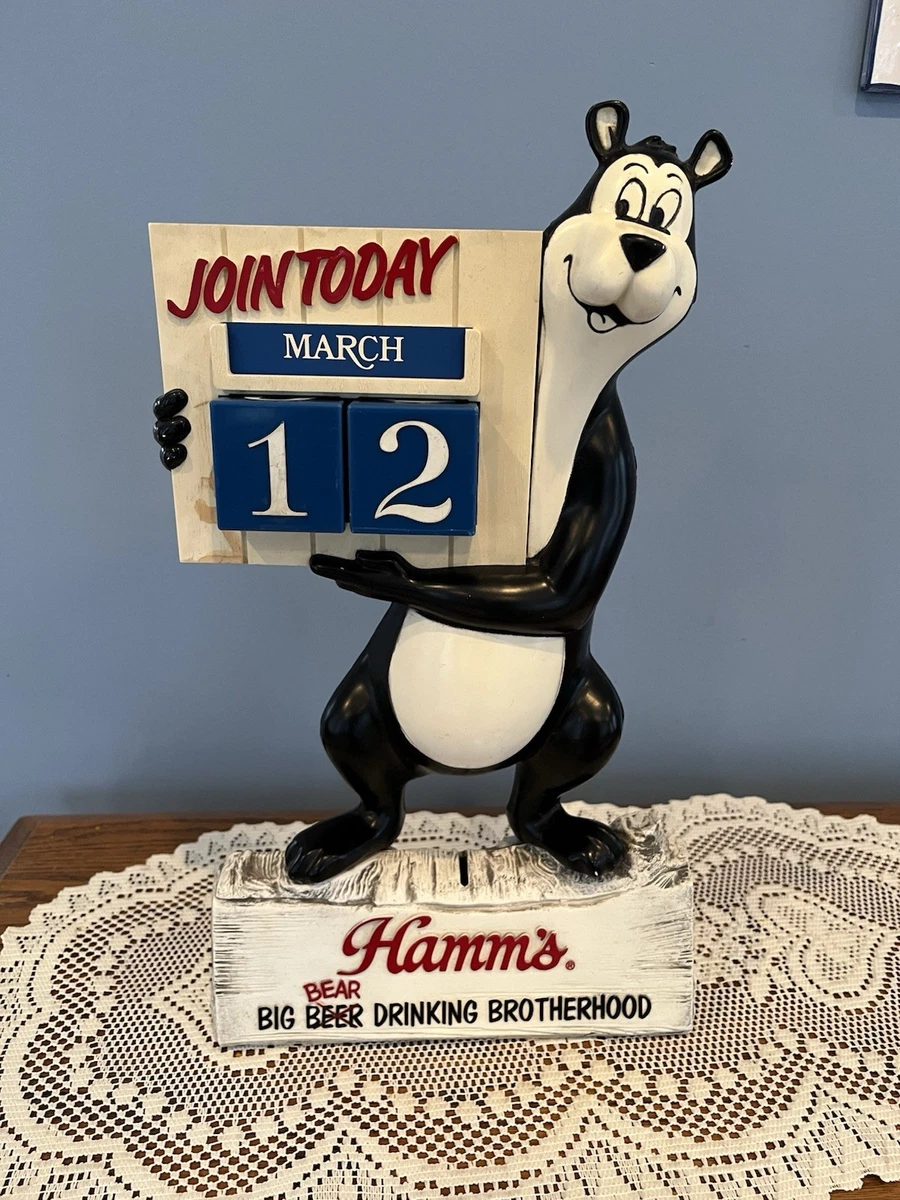 1970's Hamm's ハムズ ベアー カレンダー Hamm's Beer Bear Calendar