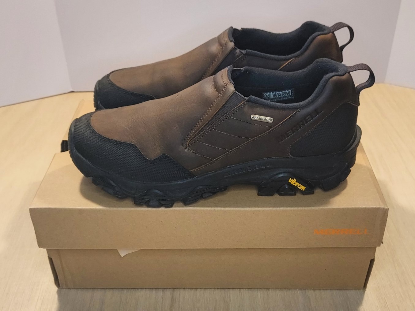 Scarpa Merrell Coldp 3 Thermo Moc impermeabile uomo 10 5 pelle marrone media
