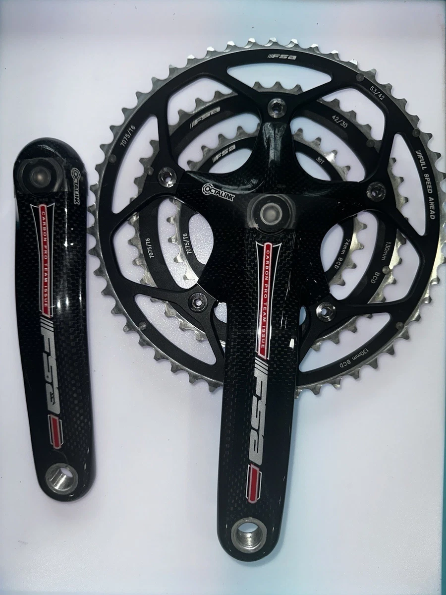 FSA Black Bicycle Cranksets with Triple Chainrings Just Listed 2026