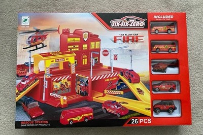 Six Six Zero Fire City Rettungszentrum Geschenkset Spielzeug Brandneu Neu in OVP