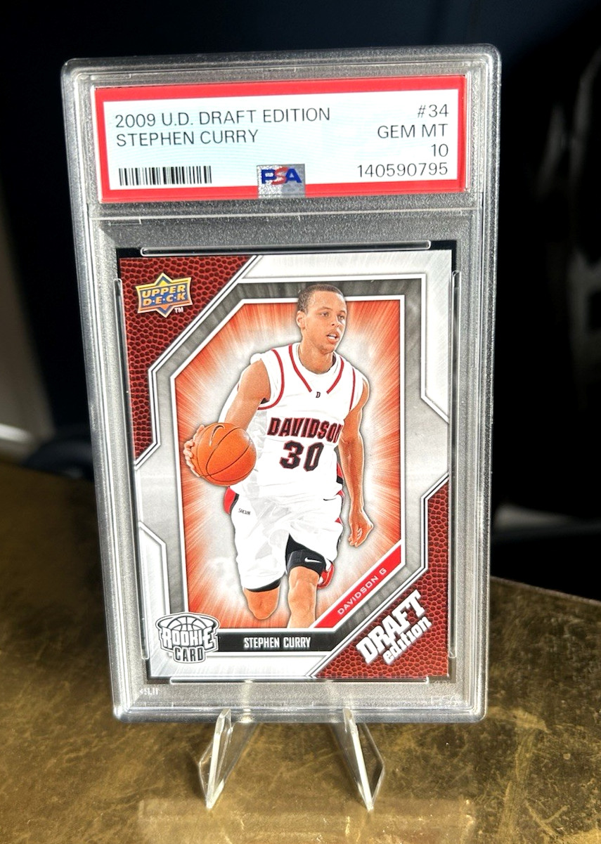 2009-10 Upper Deck Draft Edition - PSA 10 Stephen Curry #34 (RC) GEM MINT view 2