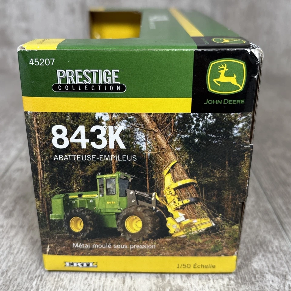 1/50 Ertl John Deere 843K Feller Buncher Logging Prestige Collection Diecast - Image 4 of 4