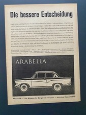 Arabella Borgward Gruppe Lloyd Oldtimer 1960 Vintage Ad Werbung Reklame