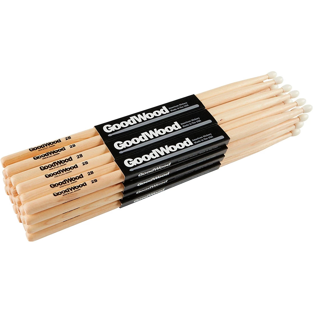 Goodwood 12-Pack Drum Sticks 2B Nylon 12890₽