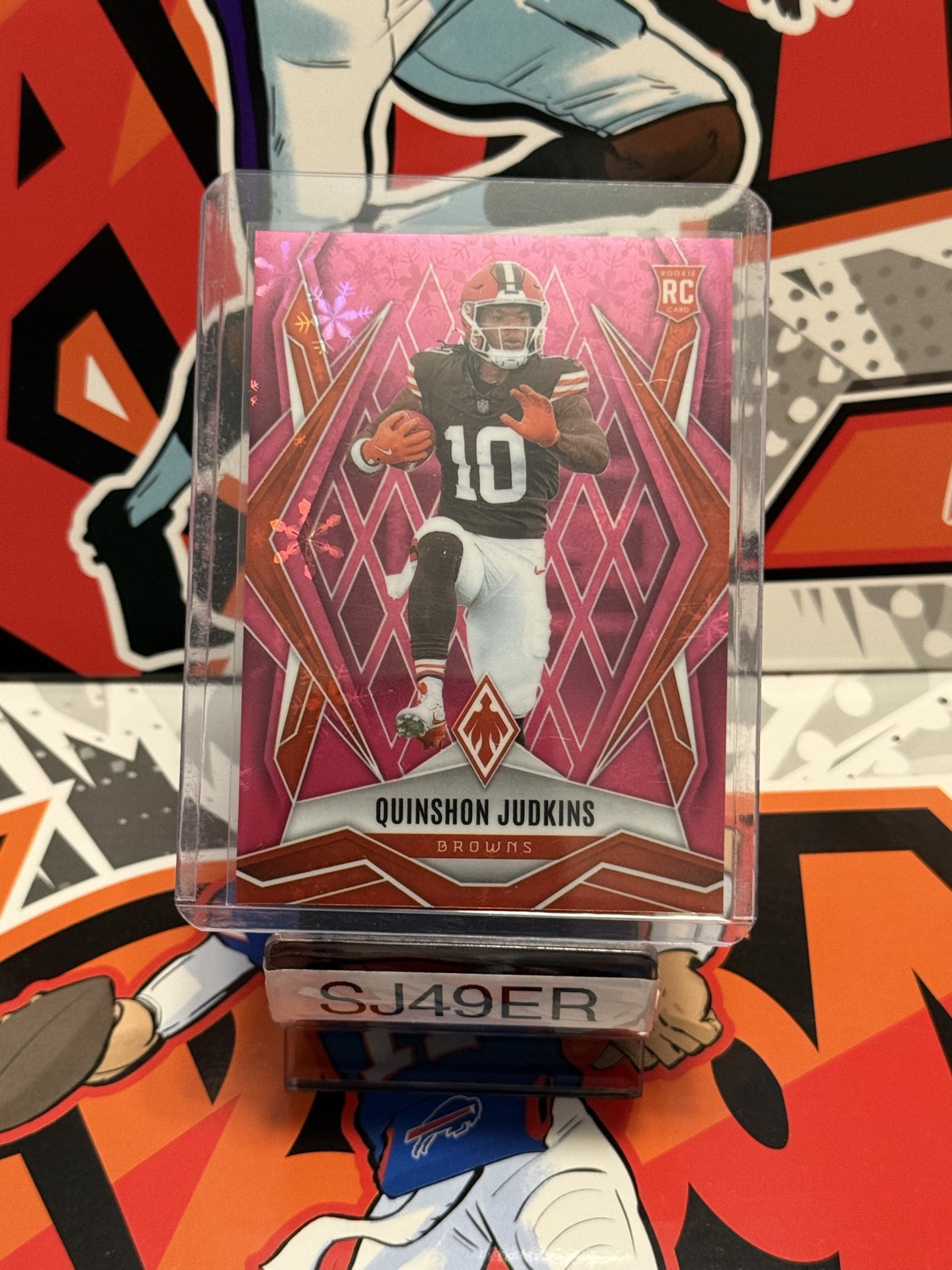 2025 Panini Phoenix - Rookies Quinshon Judkins #191 Pink Winter /299 (RC)
