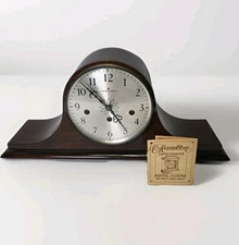 Vintage Hamilton Westminster Chime Mantel Clock Germany 340-020 Movement With Ke