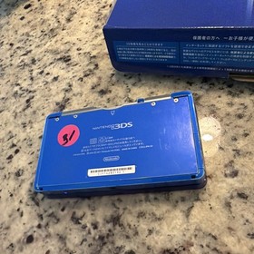 Nintendo 3DS Launch Edition Cobalt Blue Handheld System Box Games Games Games