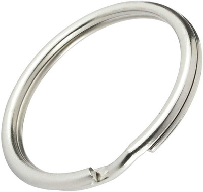 100 Pack 1 Inch 25Mm Key Ring Key Chain,Premium Split Ring Keychains, Split roun