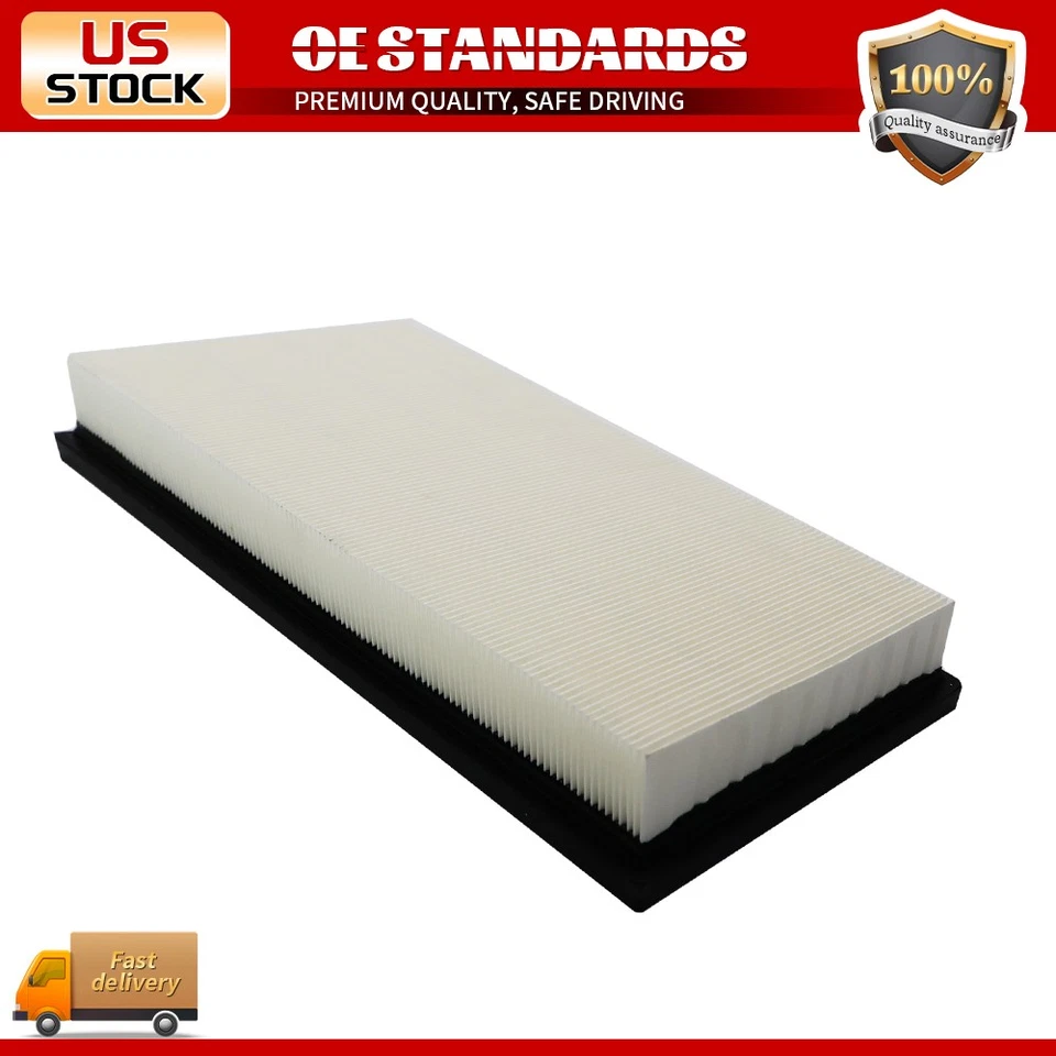 Juego de 2 filtros de aire de motor premium para Jeep Cherokee 1987-2001 Dodge Durango 98-03 Foto 2 de 4