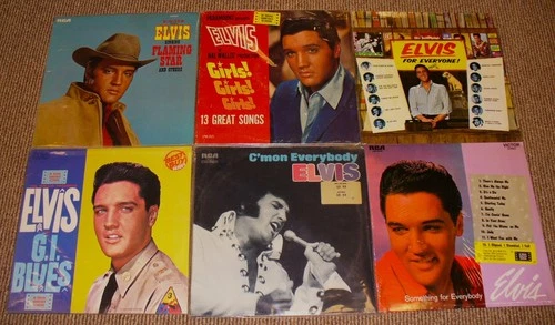 LOT COLLECTION 6 ELVIS PRESLEY ORIGINAL LPs VINYL ALBUMS THREE IN SHRINK WRAP